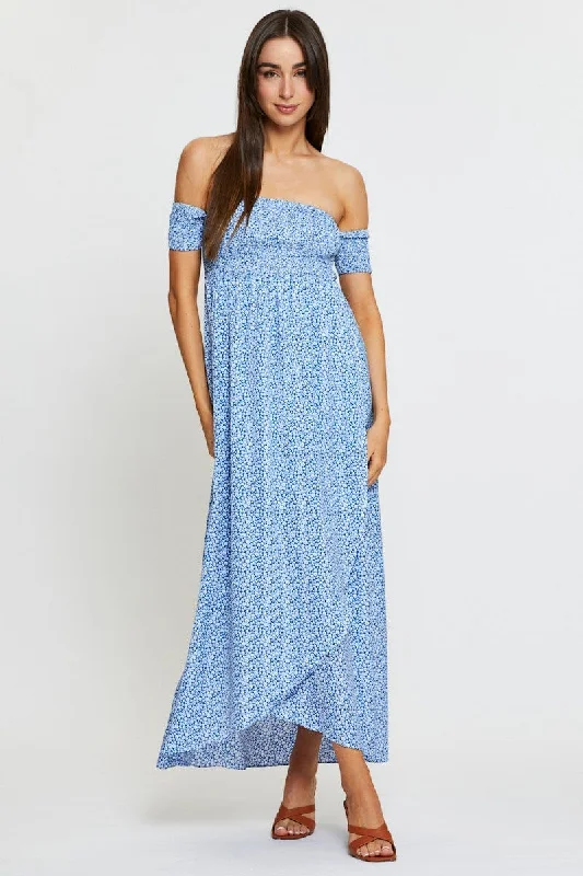 Backless Women Dress for a Sexy and Alluring Look at Evening EventsPrint Maxi Dress Off Shoulder Backless Women Dress for a Sexy and Alluring Look at Evening EventsPrint Maxi Dress Off Shoulder