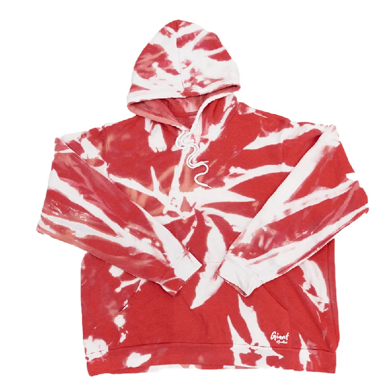 Women's crew - neck sweatshirt in a heather gray shade for a classic and versatile optionRed Bleach Giant Hoodie Women's crew - neck sweatshirt in a heather gray shade for a classic and versatile optionRed Bleach Giant Hoodie
