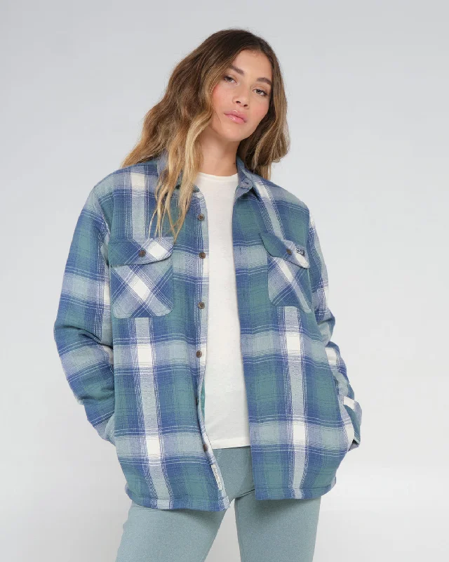 Women's shearling - lined suede jackets for ultimate warmth and luxurySalty Crew Chore Shacket Women's shearling - lined suede jackets for ultimate warmth and luxurySalty Crew Chore Shacket