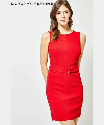 Shift Women Dress with a Simple and Classic Design for Everyday WearSleeveless Belted Shift Dress Shift Women Dress with a Simple and Classic Design for Everyday WearSleeveless Belted Shift Dress