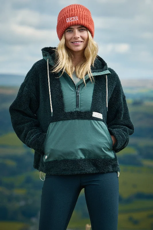Women's faux fur - trimmed denim jackets for a trendy and cozy styleSummit Seeker Fleece - Evergreen Women's faux fur - trimmed denim jackets for a trendy and cozy styleSummit Seeker Fleece - Evergreen