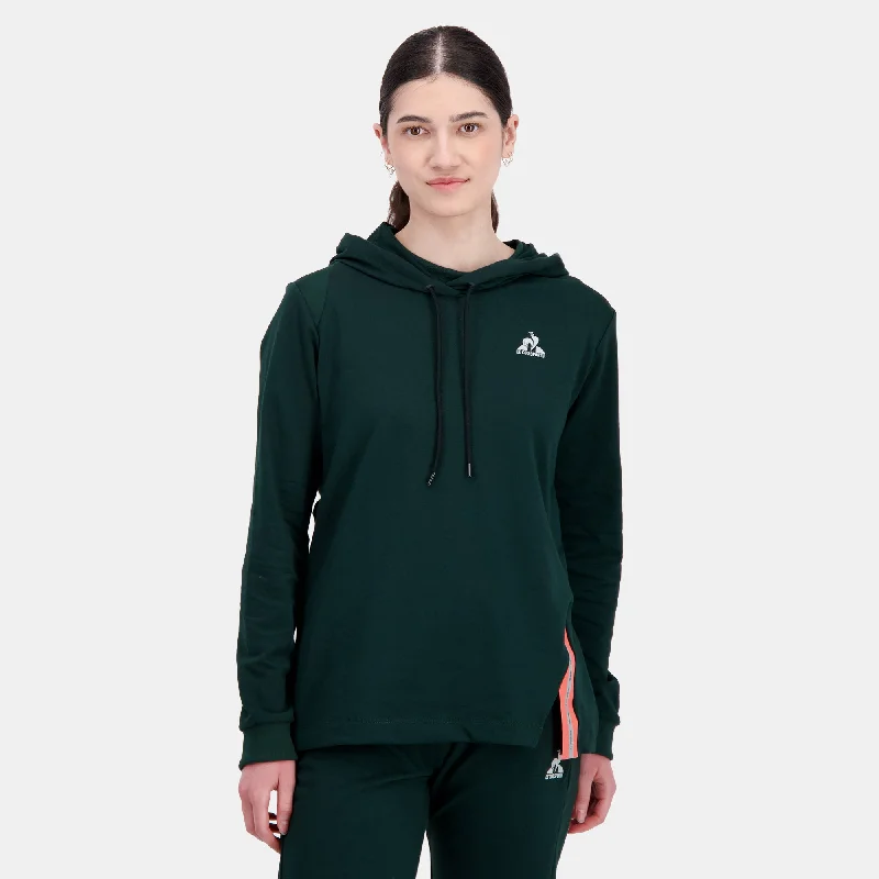Women's mock - neck sweatshirt made of moisture - wicking material for fitness use2410006-TRAINING LF Hoody N°2 W scarab | Sweat à capuche Femme Women's mock - neck sweatshirt made of moisture - wicking material for fitness use2410006-TRAINING LF Hoody N°2 W scarab | Sweat à capuche Femme