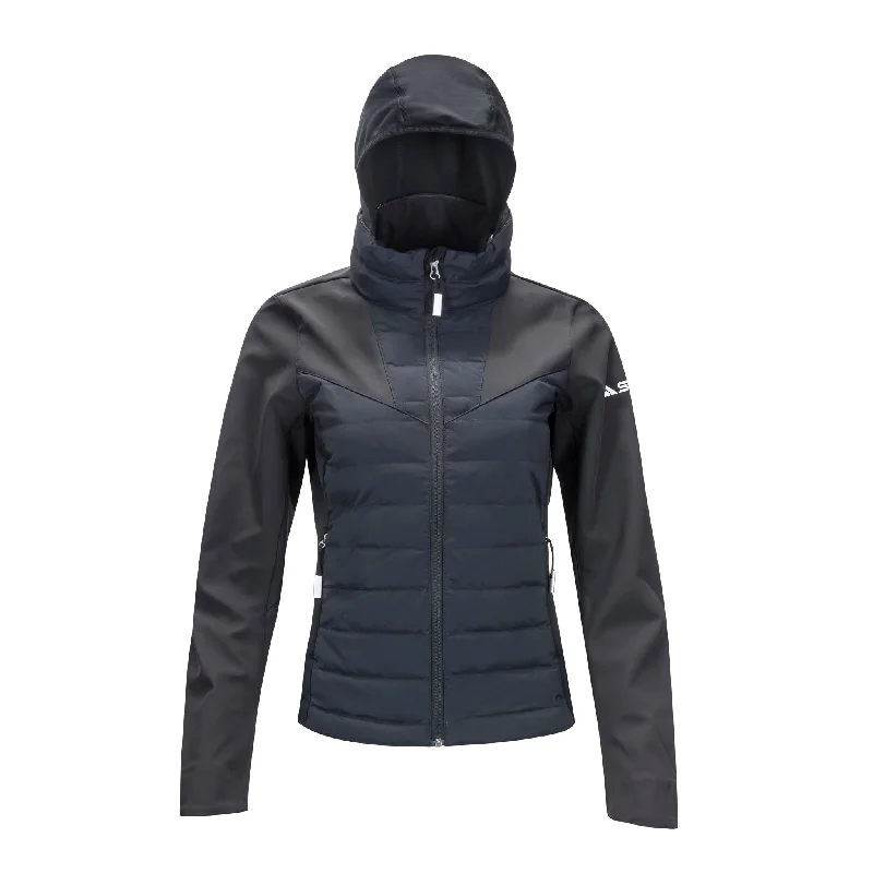 Women's cropped leather jackets with silver zippers for a punk - inspired outfitWomen's Down Training Jacket Women's cropped leather jackets with silver zippers for a punk - inspired outfitWomen's Down Training Jacket