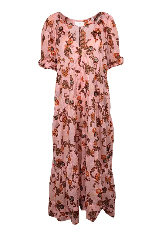 Plus Size Women Dress with a Flattering A - Line Cut for Comfort and Style Plus Size Women Dress with a Flattering A - Line Cut for Comfort and Style A.L.C. - Pink & Orange Paisley Print Cotton Tiered Midi Dress Sz 10 Plus Size Women Dress with a Flattering A - Line Cut for Comfort and Style Plus Size Women Dress with a Flattering A - Line Cut for Comfort and Style A.L.C. - Pink & Orange Paisley Print Cotton Tiered Midi Dress Sz 10
