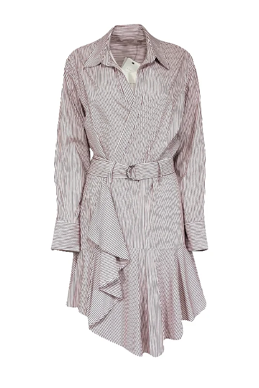 Backless Women Dress for a Sexy and Alluring Look at Evening Events Backless Women Dress for a Sexy and Alluring Look at Evening Events A.L.C. - Dark Red & White Striped Wrap Dress w/ Ruffled Hem Sz 8 Backless Women Dress for a Sexy and Alluring Look at Evening Events Backless Women Dress for a Sexy and Alluring Look at Evening Events A.L.C. - Dark Red & White Striped Wrap Dress w/ Ruffled Hem Sz 8