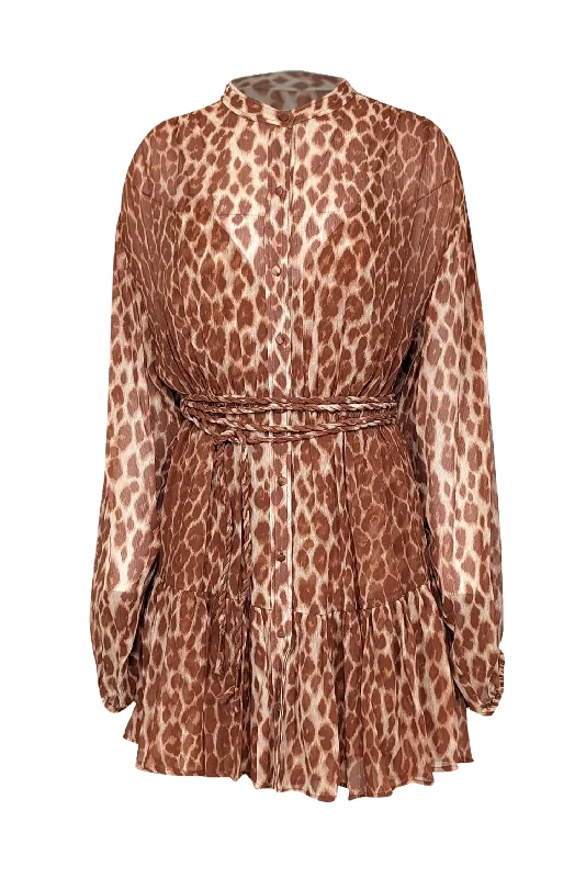 Mini Women Dress with a Short Hem for a Young and Trendy Style Mini Women Dress with a Short Hem for a Young and Trendy Style A.L.C. - Tan & Brown Leopard Print Silk Dress Sz 8 Mini Women Dress with a Short Hem for a Young and Trendy Style Mini Women Dress with a Short Hem for a Young and Trendy Style A.L.C. - Tan & Brown Leopard Print Silk Dress Sz 8