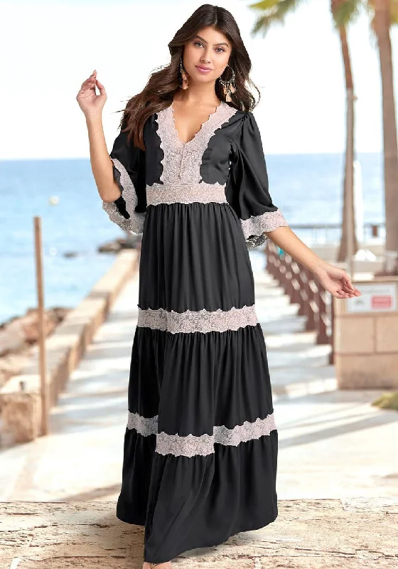 Ruffled Women Dress with Multiple Layers for a Playful and Girly Style Ruffled Women Dress with Multiple Layers for a Playful and Girly Style LASCANA Women's Crochet Lace Trim Maxi Dress Ruffled Women Dress with Multiple Layers for a Playful and Girly Style Ruffled Women Dress with Multiple Layers for a Playful and Girly Style LASCANA Women's Crochet Lace Trim Maxi Dress