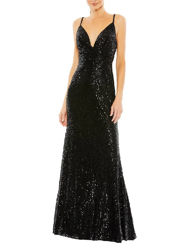 Lace - Embellished Women Dress for an Elegant and Sophisticated Appearance Lace - Embellished Women Dress for an Elegant and Sophisticated Appearance Mac Duggal Sequined Draped V-Neck Gown Lace - Embellished Women Dress for an Elegant and Sophisticated Appearance Lace - Embellished Women Dress for an Elegant and Sophisticated Appearance Mac Duggal Sequined Draped V-Neck Gown