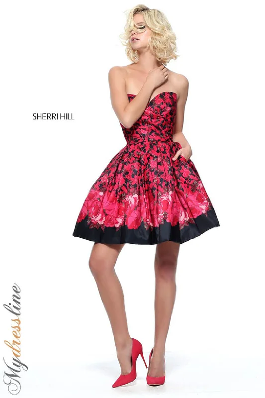 Strapless Women Dress with a Built - in Bra for Comfort and Support Strapless Women Dress with a Built - in Bra for Comfort and Support Sherri Hill 51179 Strapless Women Dress with a Built - in Bra for Comfort and Support Strapless Women Dress with a Built - in Bra for Comfort and Support Sherri Hill 51179