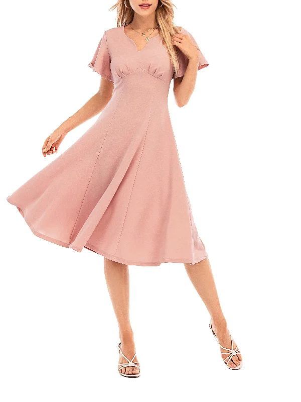 Off - the - Shoulder Women Dress for a Romantic and Feminine Look Off - the - Shoulder Women Dress for a Romantic and Feminine Look Sixsr High Waist Solid Midi Dress, Elegant V Neck Short Sleeve Dress, Women's Clothing Off - the - Shoulder Women Dress for a Romantic and Feminine Look Off - the - Shoulder Women Dress for a Romantic and Feminine Look Sixsr High Waist Solid Midi Dress, Elegant V Neck Short Sleeve Dress, Women's Clothing