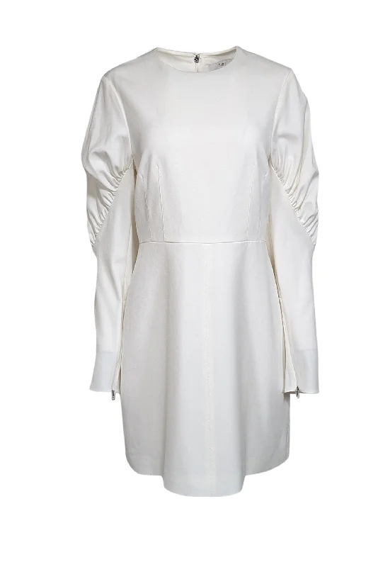Lace - Embellished Women Dress for an Elegant and Sophisticated Appearance Lace - Embellished Women Dress for an Elegant and Sophisticated Appearance Tibi - White Long Ruched Sleeve Mini Dress Sz 10 Lace - Embellished Women Dress for an Elegant and Sophisticated Appearance Lace - Embellished Women Dress for an Elegant and Sophisticated Appearance Tibi - White Long Ruched Sleeve Mini Dress Sz 10