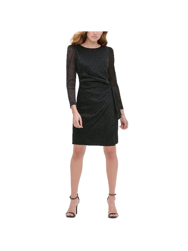 Printed Abstract Women Dress for a Modern and Artistic Appeal Printed Abstract Women Dress for a Modern and Artistic Appeal Womens Midi Metallic Sheath Dress