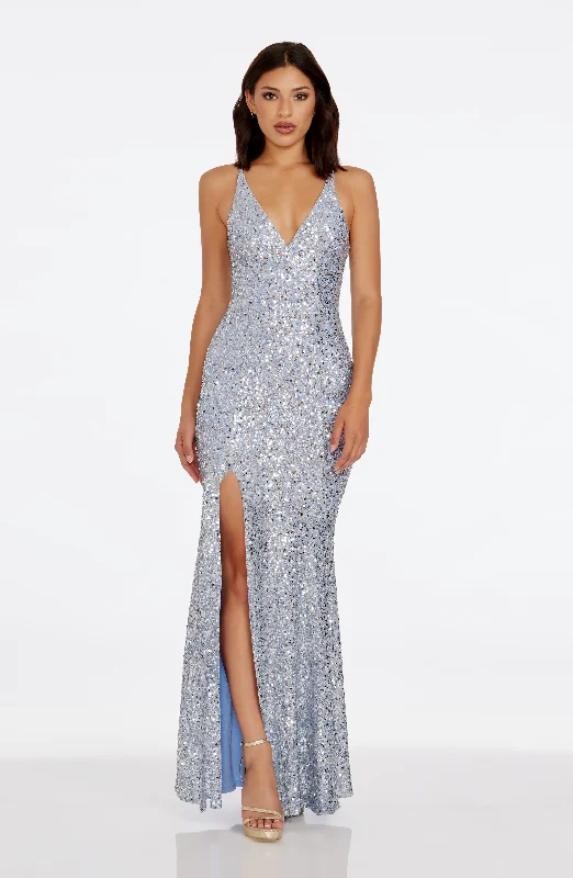 Maxi dresses with cut - out details on the sides for a modern edgeIris Dress
