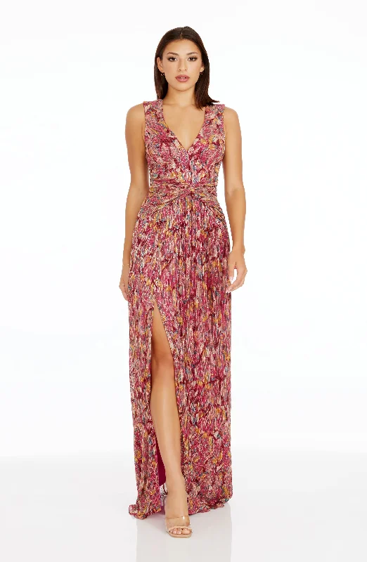 Maxi dresses with cold - shoulder cutouts for a trendy lookLeanna Gown