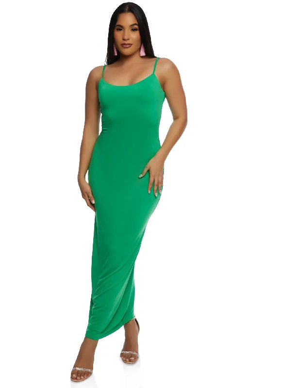 Maxi dresses with a cinched waist for a defined silhouetteHaute Monde Spaghetti Strap Cami Maxi Slip Dress Maxi dresses with a cinched waist for a defined silhouetteHaute Monde Spaghetti Strap Cami Maxi Slip Dress