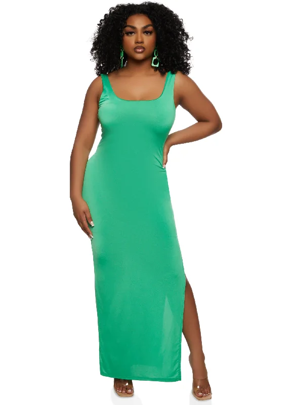Strapless maxi dresses for a beachside vacationHaute Monde Tank Maxi Dress