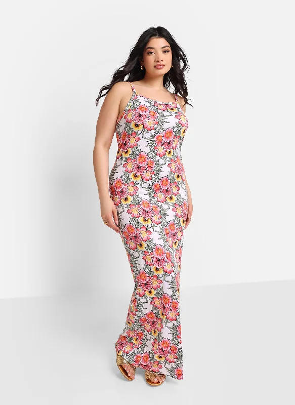 Meryl Floral Maxi Bodycon Dress