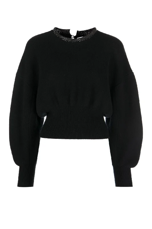Ripped women jeans for a rebellious and fashion - forward styleAlexander Wang Crystal Trim Jumper - Black/ Jet Ripped women jeans for a rebellious and fashion - forward styleAlexander Wang Crystal Trim Jumper - Black/ Jet