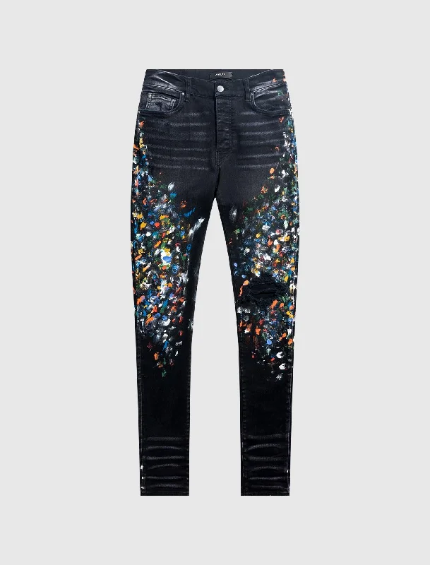 Acid - wash women jeans with a retro finishSKINNY PAINTER JEAN