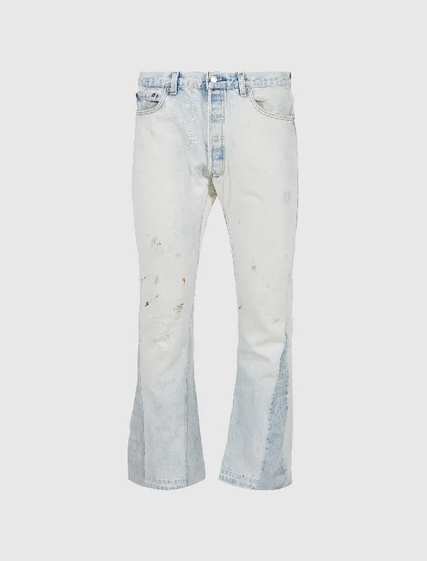 Ripped women jeans for a rebellious and fashion - forward styleFLARE JEANS
