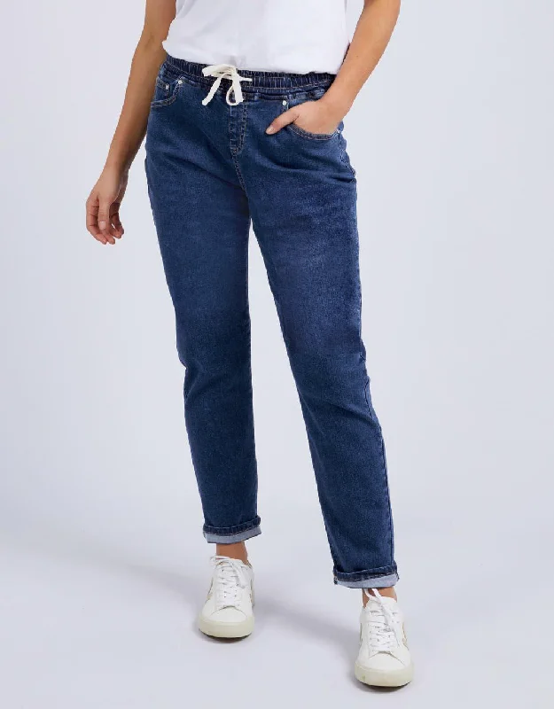 Stretch women jeans for enhanced mobility and comfortJuliette Jogger Jean - Vintage Blue Stretch women jeans for enhanced mobility and comfortJuliette Jogger Jean - Vintage Blue