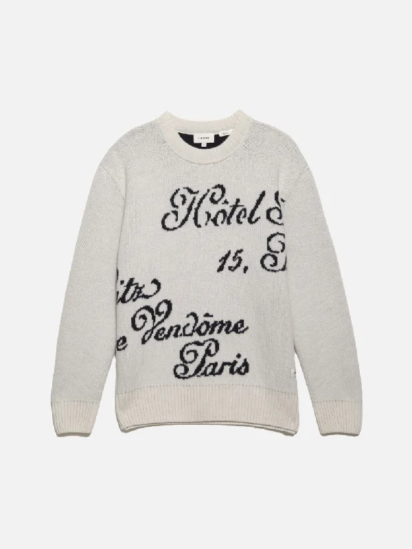 Mom jeans for a nostalgic and casual lookRitz Men's Crew Sweater -- Off White Multi