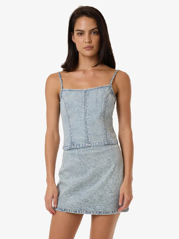 High - waisted women jeans for a flattering silhouetteRory Denim Top - Tainted Blue