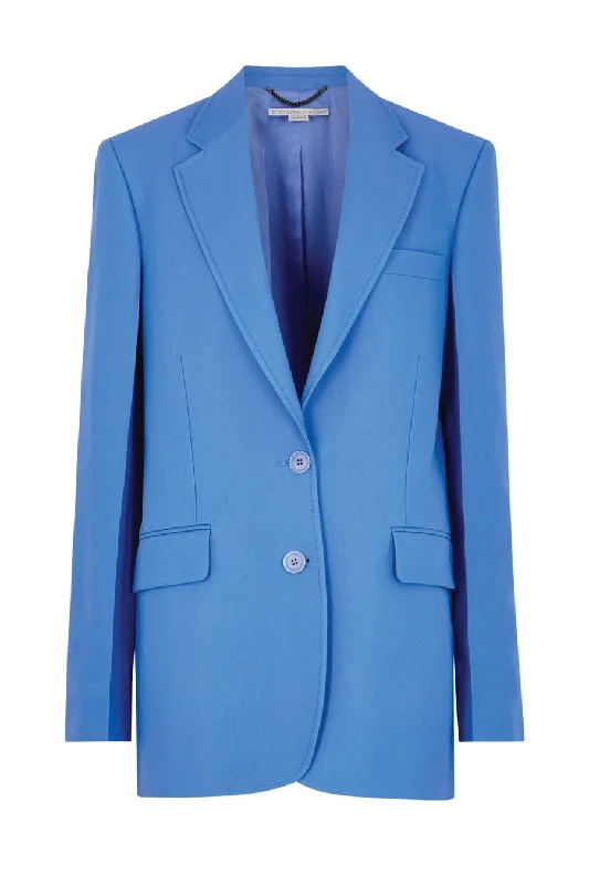 Button - fly women jeans with a traditional touchStella McCartney Twill Tailoring Blazer - Cornflower Blue Button - fly women jeans with a traditional touchStella McCartney Twill Tailoring Blazer - Cornflower Blue