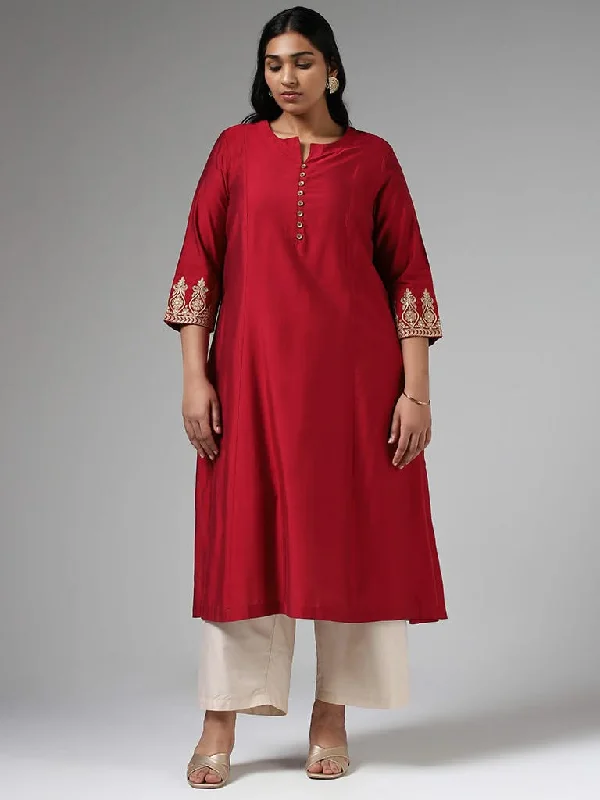 Women's pants with reflective strips Acid - wash women jeans with a retro finish Diza Magenta Zari Embroidered Straight Kurta Women's pants with reflective strips Acid - wash women jeans with a retro finish Diza Magenta Zari Embroidered Straight Kurta