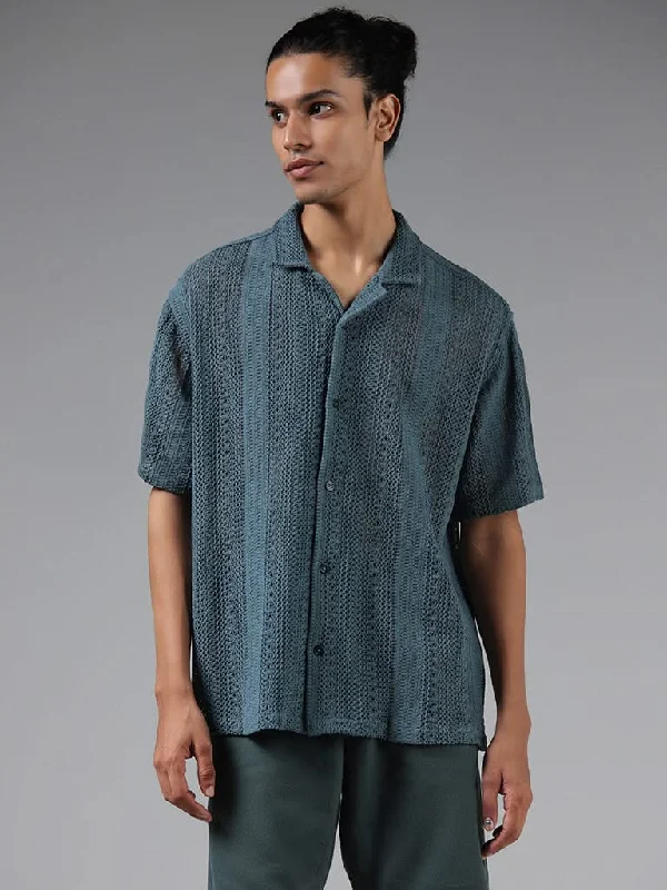 Women's pants with stretch panels Light - wash women jeans for a fresh and summery appearance ETA Emerald Green Crochet Cotton Resort-Fit Shirt Women's pants with stretch panels Light - wash women jeans for a fresh and summery appearance ETA Emerald Green Crochet Cotton Resort-Fit Shirt