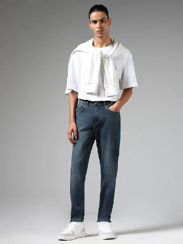 Women's spring - fresh floral pants Skinny women jeans with a form - fitting design Nuon Blue Relaxed - Fit Mid - Rise Jeans Women's spring - fresh floral pants Skinny women jeans with a form - fitting design Nuon Blue Relaxed - Fit Mid - Rise Jeans