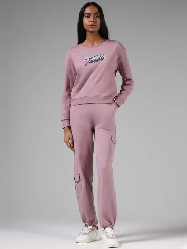 Women's spandex stretch pants Cargo women jeans with multiple pockets for added functionality Studiofit Solid Pink Adjustable Cotton Relaxed-Fit Mid-Rise Cargo Joggers Women's spandex stretch pants Cargo women jeans with multiple pockets for added functionality Studiofit Solid Pink Adjustable Cotton Relaxed-Fit Mid-Rise Cargo Joggers