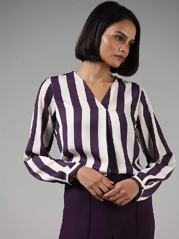 Women's kids - inspired printed pants Colored women jeans in vibrant hues like red and yellow Wardrobe Dark Purple Striped Top Women's kids - inspired printed pants Colored women jeans in vibrant hues like red and yellow Wardrobe Dark Purple Striped Top