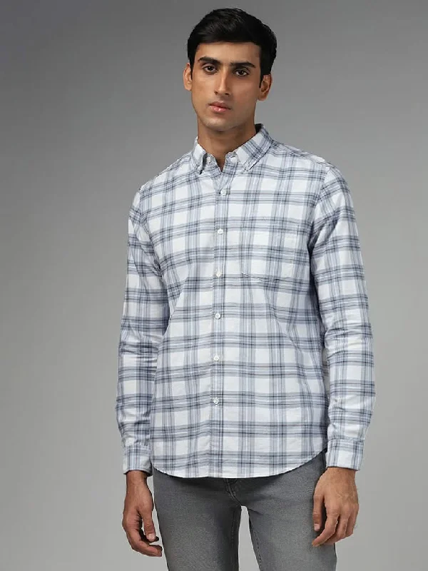 Women's pants for business trips Bootcut women jeans to complement various shoe styles WES Casuals Blue Plaid Checked Cotton Slim-Fit Shirt Women's pants for business trips Bootcut women jeans to complement various shoe styles WES Casuals Blue Plaid Checked Cotton Slim-Fit Shirt