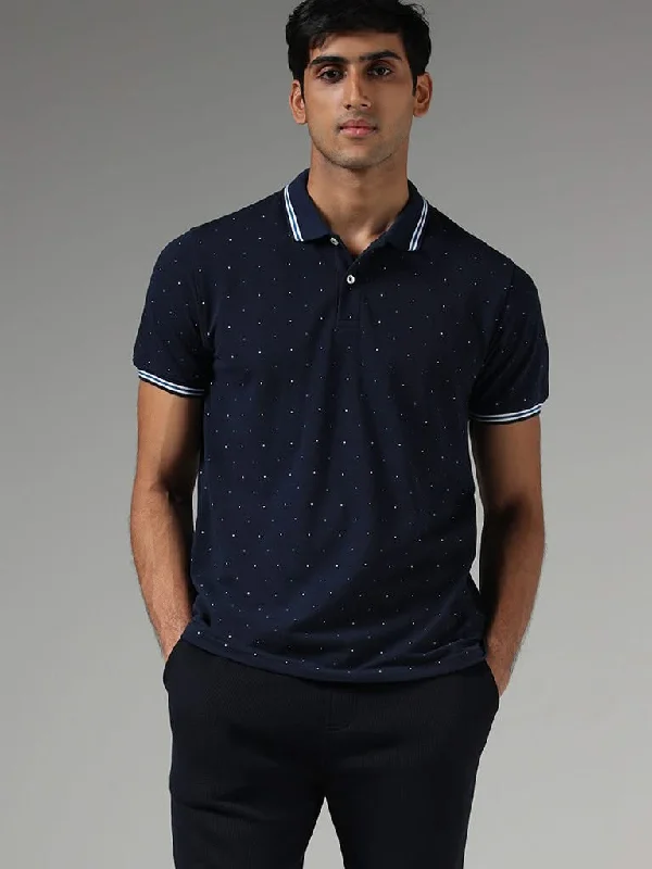 Women's checked casual pants Skinny women jeans with a form - fitting design WES Casuals Navy Printed Slim-Fit Polo T-Shirt Women's checked casual pants Skinny women jeans with a form - fitting design WES Casuals Navy Printed Slim-Fit Polo T-Shirt