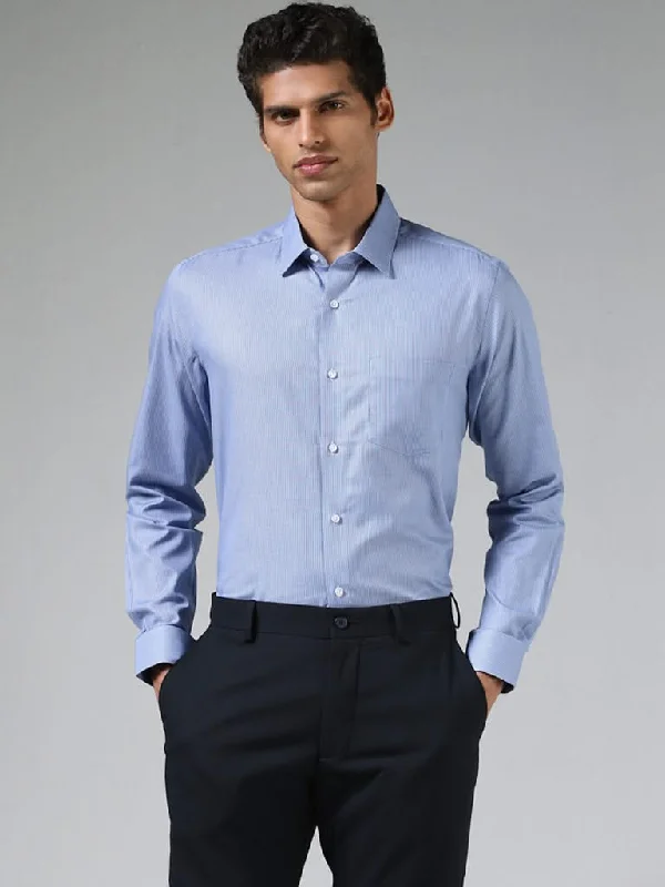 Women's unisex - style casual pants Ripped women jeans for a rebellious and fashion - forward style WES Formals Light Blue Dobby Cotton Slim-Fit Shirt Women's unisex - style casual pants Ripped women jeans for a rebellious and fashion - forward style WES Formals Light Blue Dobby Cotton Slim-Fit Shirt