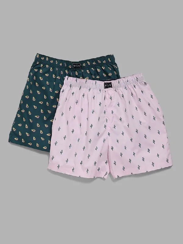 Women's leather moto pants Wide - leg women jeans for a modern and relaxed vibe WES Lounge Pink & Green Cactus Printed Cotton Boxers - Pack of 2 Women's leather moto pants Wide - leg women jeans for a modern and relaxed vibe WES Lounge Pink & Green Cactus Printed Cotton Boxers - Pack of 2