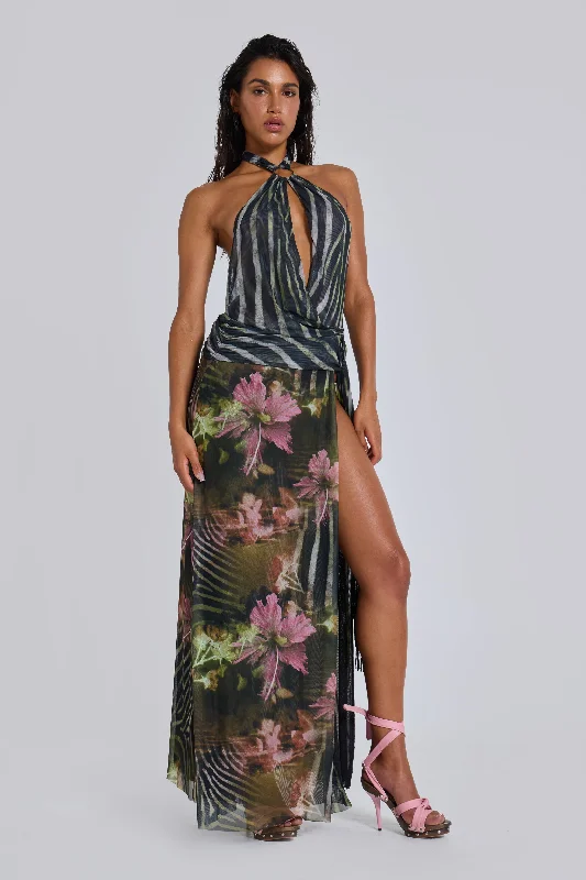 Maxi dresses with fringe trim for a bohemian vibeAmara Maxi Dress