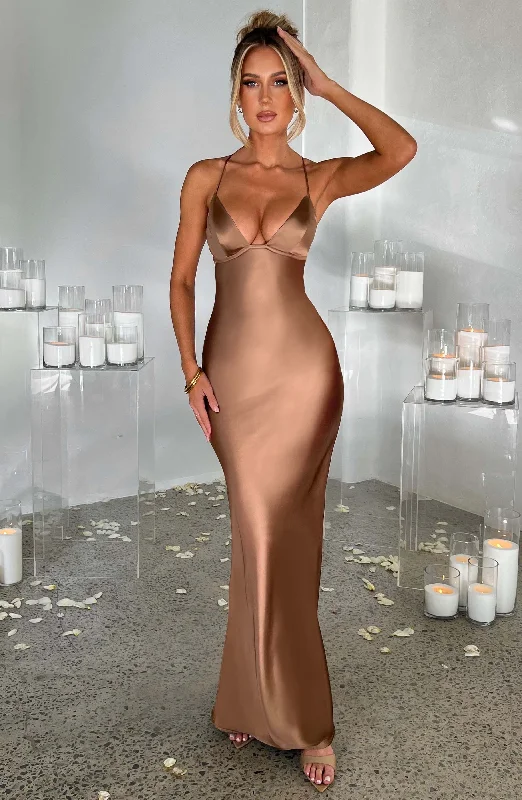 Maxi dresses with tassel accents for a fun and lively touchFenty Maxi Dress - Chocolate Maxi dresses with tassel accents for a fun and lively touchFenty Maxi Dress - Chocolate