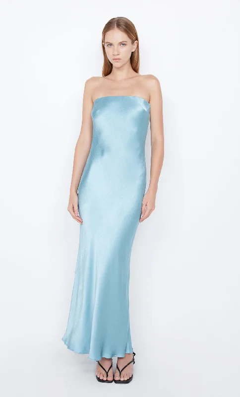 Maxi dresses with geometric prints for a contemporary aestheticMOON DANCE STRAPLESS DRESS - SEA SPRAY Maxi dresses with geometric prints for a contemporary aestheticMOON DANCE STRAPLESS DRESS - SEA SPRAY