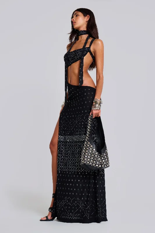 Maxi dresses with a gathered skirt for a voluminous and dramatic effectOpaline Asymmetric Stud Maxi Dress Maxi dresses with a gathered skirt for a voluminous and dramatic effectOpaline Asymmetric Stud Maxi Dress