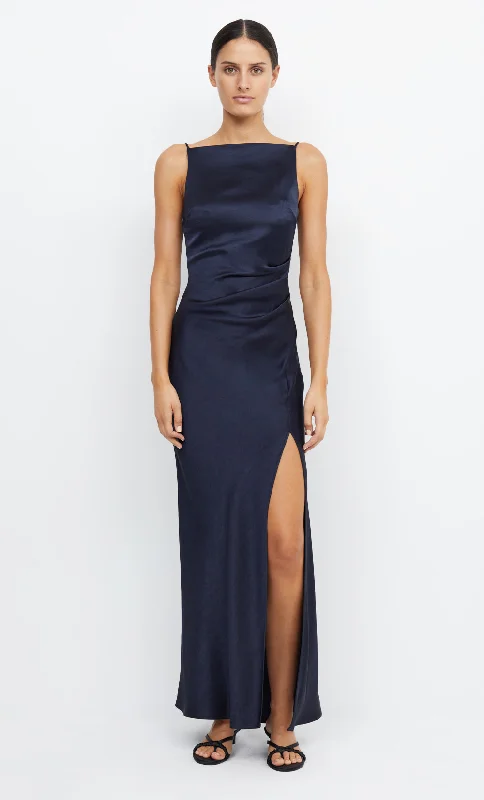 Maxi dresses with an empire waist for a flattering fit on all body typesTHE DREAMER MAXI DRESS - INK