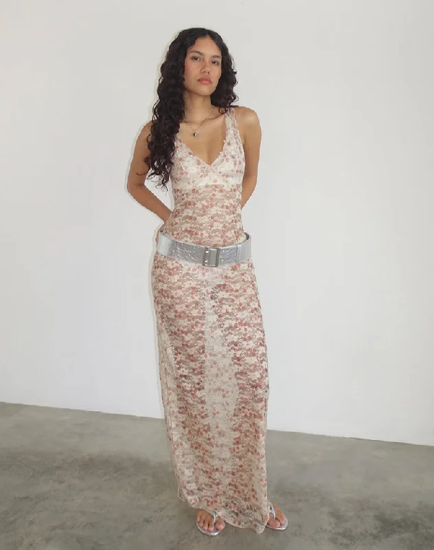 Maxi dresses with a keyhole back for a sexy detailValtheni Maxi Dress in Chic Petal Pink Lace Maxi dresses with a keyhole back for a sexy detailValtheni Maxi Dress in Chic Petal Pink Lace