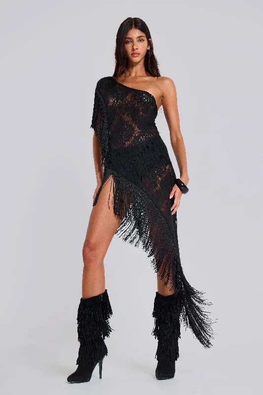 Maxi dresses with embroidered floral motifs for a unique designVivienne Lace Fringe Dress Maxi dresses with embroidered floral motifs for a unique designVivienne Lace Fringe Dress