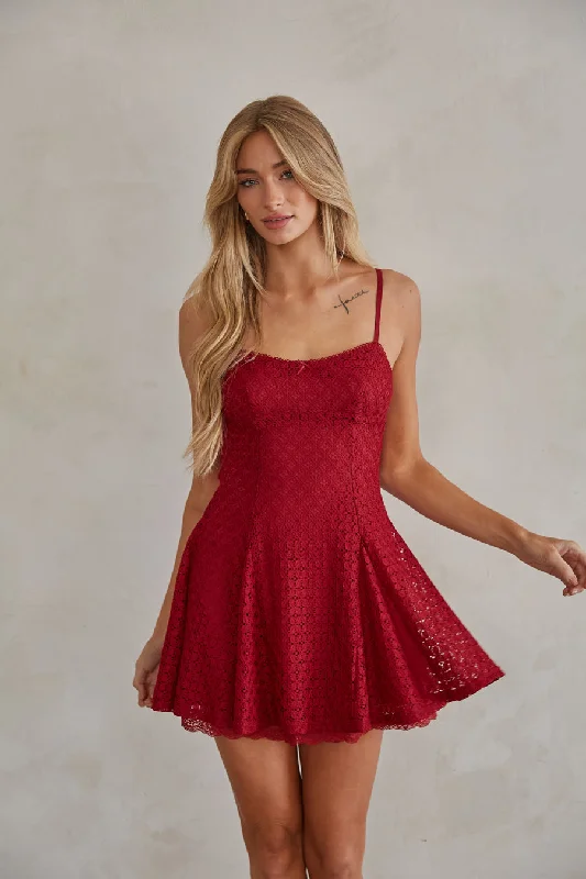 Animal print mini dresses for a bold statementBetty Lace Fit and Flare Mini Dress
