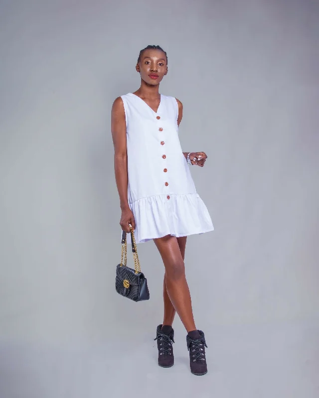 Printed mini dresses for a casual day outZosma Dress - White