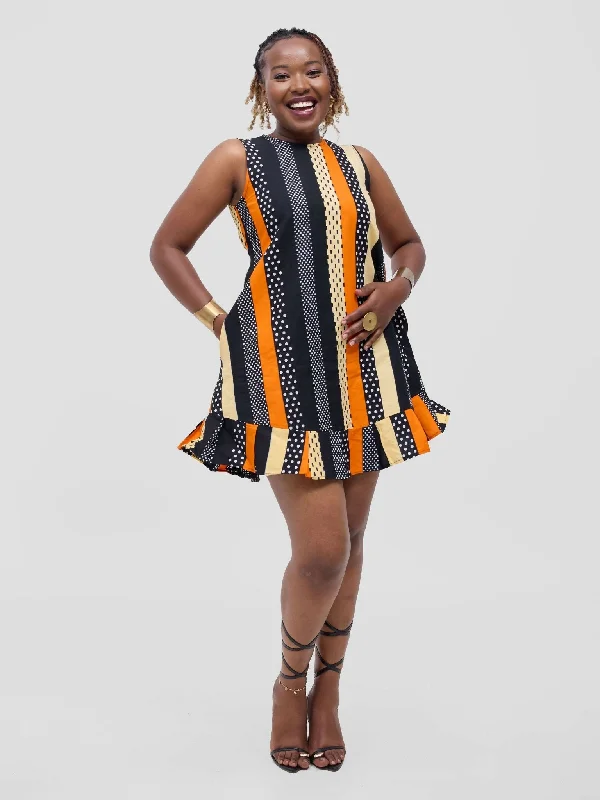 Mini dresses with bow accents for a sweet lookDala Shift Dress - Orange