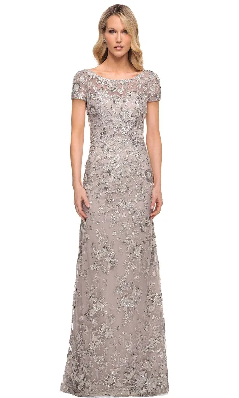 La Femme 30053 - Embroidered Mother of the Groom Sheath Dress