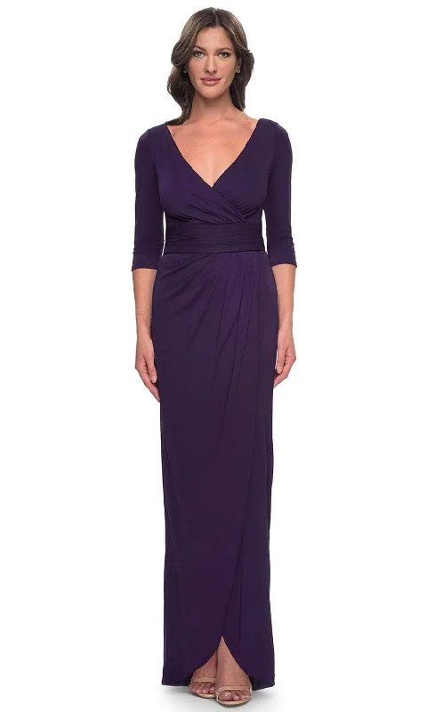 Sleeveless wedding guest dresses with ruffled hemsLa Femme 31014 - Tulip Hem Jersey Evening Dress Sleeveless wedding guest dresses with ruffled hemsLa Femme 31014 - Tulip Hem Jersey Evening Dress