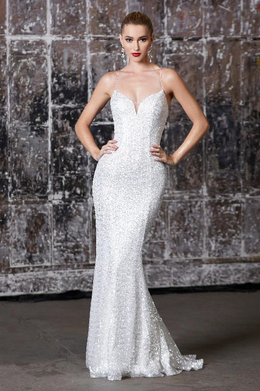Tea - length wedding guest dresses with polka dot patternsCinderella Divine J787 Long Prom Formal Fitted Sequin Evening Dress Tea - length wedding guest dresses with polka dot patternsCinderella Divine J787 Long Prom Formal Fitted Sequin Evening Dress